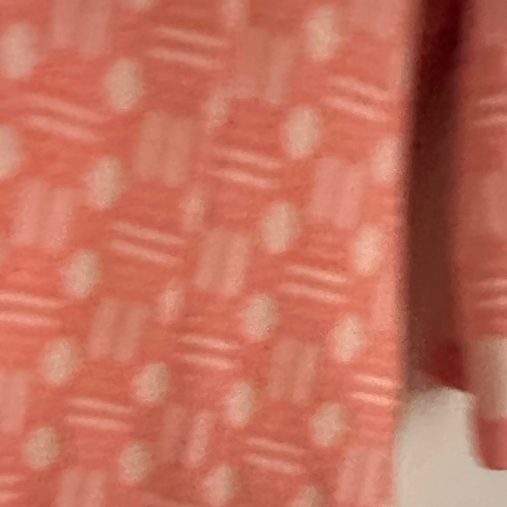 Maje Pink and White Geometric Sweater dress - Picture 13 of 16